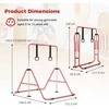 Promotions Vaikų gimnastikos skersinis, 111.5x144.5x132 cm, raudonas, reguliuojamas, sulankstomas metalinis
