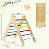 Promotions Vaikų laipiojimo trikampių rinkinys su čiuožykla, 85,5x48x74 cm, daugių spalvų