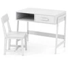 Promotions Vaikų mokymosi stalo ir kėdės rinkinys, 85x48x70 cm, baltas
