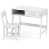 Promotions Vaikų mokymosi stalo ir kėdės rinkinys, 85x48x70 cm, baltas
