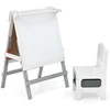 Promotions Vaikų molbertas ir kėdutės komplektas, 55x48x75 cm, pilka