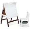 Promotions Vaikų molbertas ir kėdutės komplektas, 55x48x75-94 cm, ruda