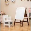 Promotions Vaikų molbertas ir kėdutės komplektas, 55x48x75-94 cm, ruda