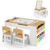 Promotions Vaikų piešimo stalas su molbertu, 109x60x55 cm, natūralios spalvos, su laikymo vieta