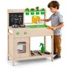 Promotions Vaikų purvo virtuvėlė, 73.7x35.6x92.7 cm, natūrali, pušies mediena