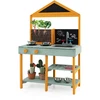 Promotions Vaikų purvo virtuvėlės žaidimų rinkinys su šaknų stebėjimo vazonėliu 69x36x110 cm, margas