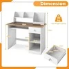 Promotions Vaikų rašomasis stalas 90x45x90 cm natūralios spalvos, su laikymo vieta
