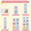 Promotions Vaikiška spinta, 8 kubų modulinė saugojimo sistema su durelėmis ir kabinamu skyriumi, balta