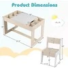 Promotions Vaikų stalas ir 2 kėdžių komplektas, 80x49.5x48.3 cm, natūralios spalvos, MDF