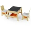 Promotions Vaikų stalas ir kėdžių komplektas, 70x61x45.7 cm, natūralios spalvos, MDF