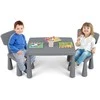 Promotions Vaikų veiklos stalas ir kėdžių komplektas, 77x55x50 cm, pilka