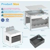 Promotions Vaikų veiklos stalas ir 2 kėdžių komplektas 66x63,5x48,3 cm baltas/pilkas