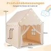 Promotions Vaikų žaidimų namelis 105x121x136 cm smėlio spalvos, poliesteris