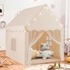 Promotions Vaikų žaidimų namelis 105x121x136 cm smėlio spalvos, poliesteris
