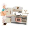 Promotions Vaikų žaidimų virtuvėlės rinkinys, 90x23x65 cm, smėlio pilka rožinė
