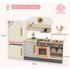 Promotions Vaikų žaidimų virtuvėlės rinkinys, 90x23x65 cm, smėlio pilka rožinė