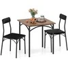 Promotions Valgomojo stalo komplektas, 73x73x76 cm, Juoda
