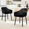 Promotions Valgomojo kėdės, 2 vnt., 57.2x54.6x81.3 cm, juodos