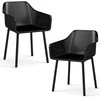 Promotions Valgomojo kėdės, 2 vnt., 57.2x54.6x81.3 cm, juodos