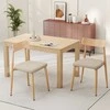 Promotions Valgomojo kėdžių komplektas, 49.5x48.3x78.7 cm, ąžuolas, lininis audinys