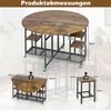 Promotions Valgomojo komplektas, stalas 120x76 cm, kėdės 30x30x44 cm, metalas