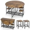 Promotions Valgomojo komplektas, stalas 120x76 cm, kėdės 30x30x44 cm, metalas