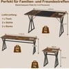 Promotions Valgomojo komplektas, 139x80x75 cm, ruda, MDF ir metalas
