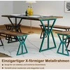 Promotions Valgomojo komplektas, 139x80x75 cm, ruda, MDF ir metalas