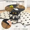 Promotions Valgomojo stalas, 120x76 cm, Juoda ir Ruda