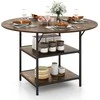 Promotions Valgomojo stalas, 120x76 cm, rudas, metalinis rėmas