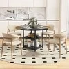 Promotions Valgomojo stalas, 120x76 cm, Juoda ir Ruda