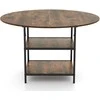 Promotions Valgomojo stalas, 120x76 cm, rudas, metalinis rėmas