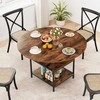 Promotions Valgomojo stalas, 120x76 cm, rudas, metalinis rėmas