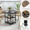 Promotions Valgomojo stalas, 120x76 cm, Juoda ir Ruda