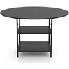 Promotions Valgomojo stalas 120x76 cm rudas juodas, metalas, su laikymo vieta