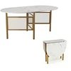 Promotions Valgomojo stalas 150x80x76 cm Baltas Sulankstomas