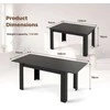 Promotions Valgomojo stalas, 158x70x76 cm, juodas