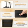 Promotions Valgomojo stalas su kėdėmis, 110x70x76 cm, juoda, metalas ir MDF
