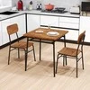 Promotions Valgomojo stalo komplektas, 110x70x77 cm, Juoda,Ruda