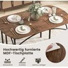 Promotions Valgomojo stalo komplektas, 120x70x30 cm, Rudas ir Juodas