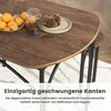 Promotions Valgomojo stalo komplektas, 120x70x30 cm, Rudas ir Juodas