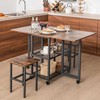 Promotions Valgomojo stalo komplektas, 121.9x71.1x76.2 cm, Ruda Juoda