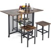 Promotions Valgomojo stalo komplektas, 121.9x71.1x76.2 cm, Ruda Juoda