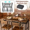 Promotions Valgomojo stalo komplektas, 5 dalių, 110x70x75 cm, Rūsti ruda