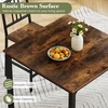 Promotions Valgomojo stalo komplektas 90x90x91,5 cm rudos spalvos metalas ir medis