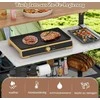 Promotions Vardinys baro vežimėlis su pakeliamu stalu, 116x73x111 cm, juodas