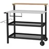 Promotions Vardinys baro vežimėlis su pakeliamu stalu, 116x73x111 cm, juodas