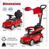 Promotions Važiuojamas stumdomas automobilis, 84x39x90 cm, raudonas