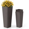 Promotions Vazonai, 2 vnt., 30x30x82 cm ir 23x23x60 cm, Rudi