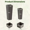 Promotions Vazonai, 2 vnt., 30x30x82 cm ir 23x23x60 cm, Rudi